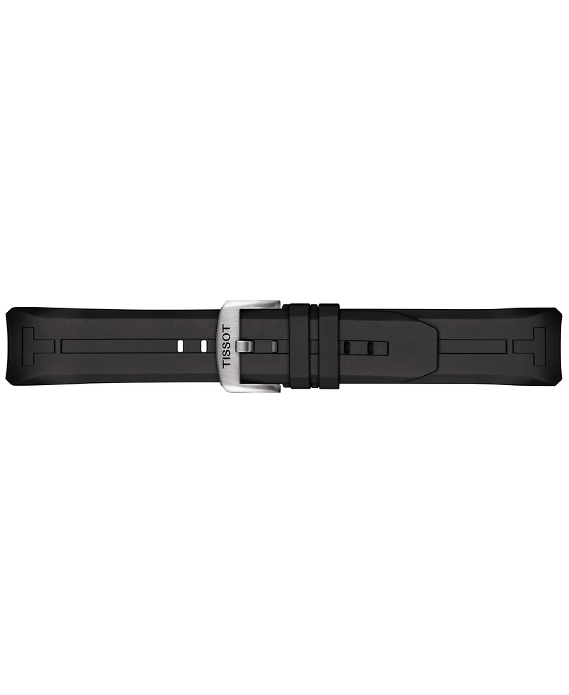 Tissot Men's Swiss T-Touch Connect Solar Black Rubber Strap Smart Watch 48mm