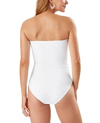 Tommy Bahama Pearl Bandeau Tummy-Control One-Piece Swimsuit