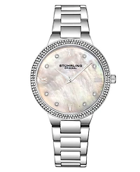 Women's Quartz Silver-Tone Link Bracelet Watch 38mm