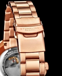 Men's Depthmaster Rose Gold-Tone Stainless Steel Link Bracelet Watch 43mm