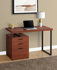 Desk with 3 Storage Drawers and Floating Desktop