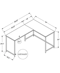 L-Shaped Desk with Ample Work Space