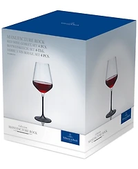 Villeroy Boch Manufacture Rock Red Wine Glasses, Set of 4