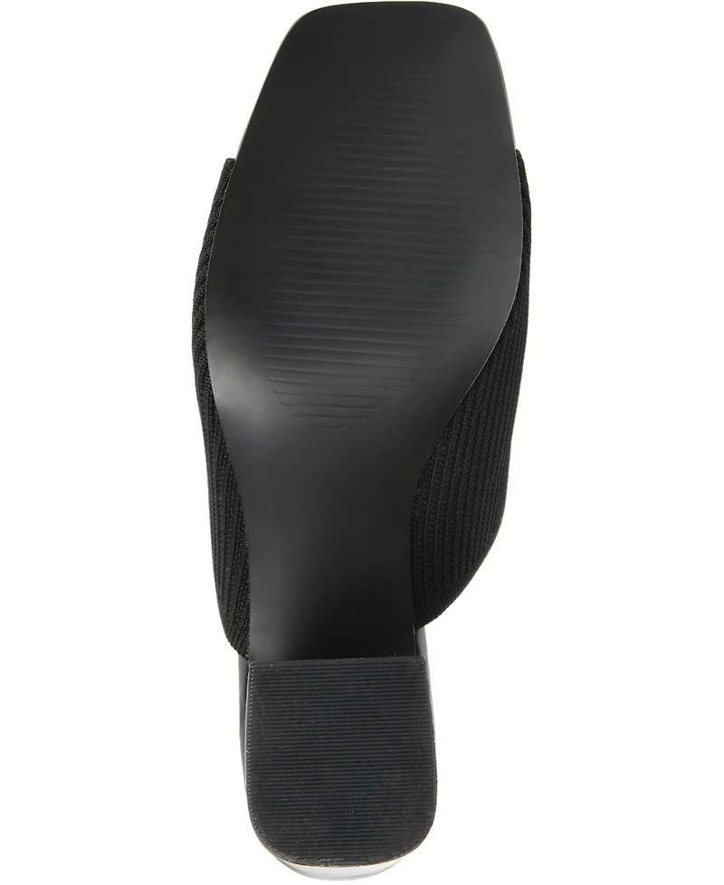 Journee Collection Women's Lorenna Block Heel Slide Sandals