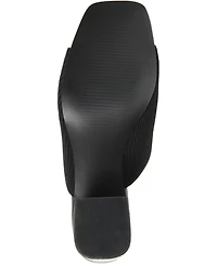 Journee Collection Women's Lorenna Block Heel Slide Sandals