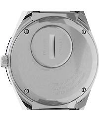 Timex Women's Q Silver-Tone Stainless Steel Bracelet Watch 36mm