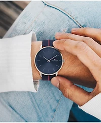 Tommy Hilfiger Men's Navy Nylon Strap Watch 43mm