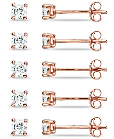 Giani Bernini 5-Pc. Set Cubic Zirconia Stud Earrings, Created for Macy's