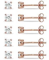 Giani Bernini 5-Pc. Set Cubic Zirconia Stud Earrings, Created for Macy's