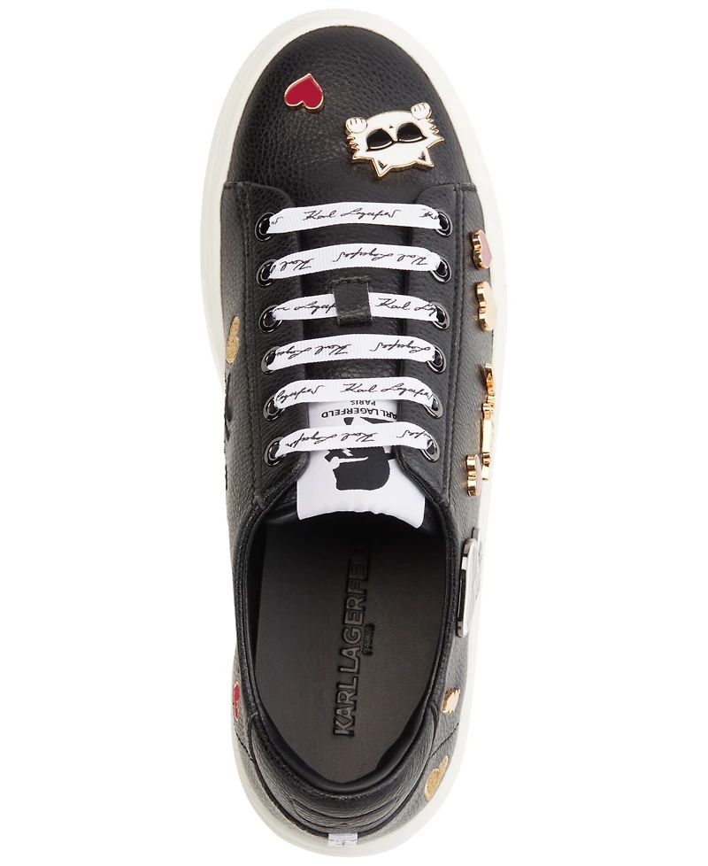 Karl Lagerfeld Paris Women's Cate Pins Lace-Up Sneakers