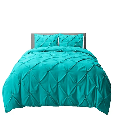 Nestl Pinch Pleat 3-Pc. Duvet Cover Set, Full