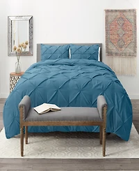 Nestl Pinch Pleat 3-Pc. Duvet Cover Set