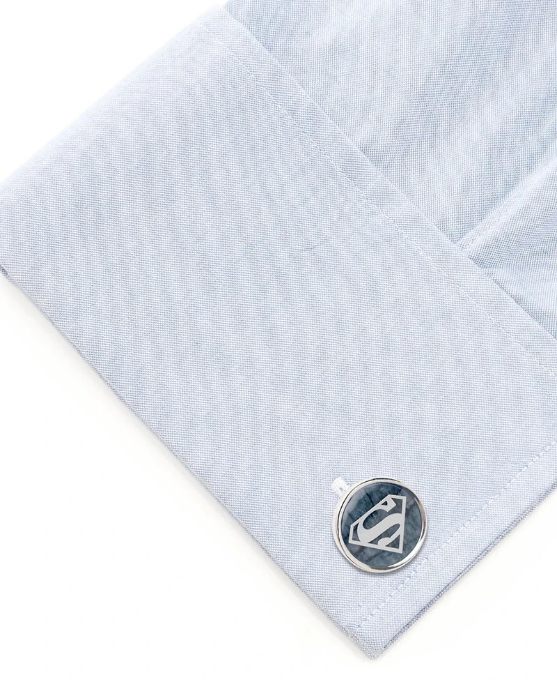 Dc Comics Men's Superman Gemstone Cufflinks