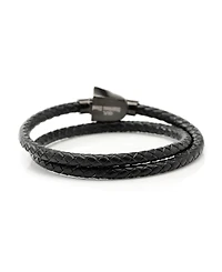 Star Wars Men's Darth Vader Helmet Double-Wrap Stainless Steel Bracelet