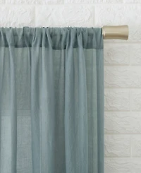 Silvia Crushed Texture Semi-Sheer Rod Pocket Curtain Panel