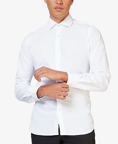 OppoSuits Men's Shirt - Long Sleeved Magic Mint Dress Pastel Green Formal Clothing