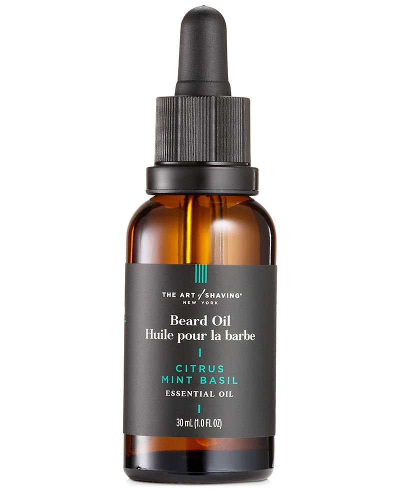 The Art of Shaving Premium Beard Oil, Citrus Mint Basil, 1 Fl Oz