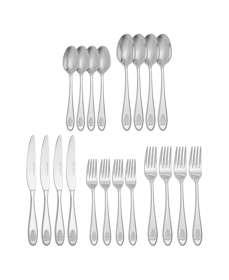 Spode Christmas Tree Flatware Set, 20 Pieces