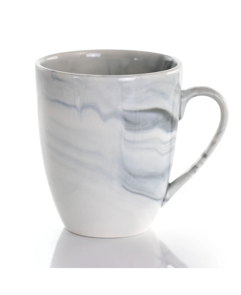 Elama Fine Marble 16 Pc. Dinnerware Set, Service for 4