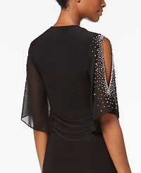 Msk Embellished Cold-Shoulder Dress