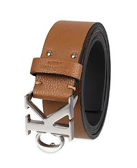 Calvin Klein Men's Logo Plaque Buckle Fashion Jean Belt