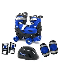 Chicago Boys Adjustable Quad Roller Skate Set, 7 Pc Set - Size S (J10-J13)