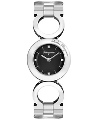 Ferragamo Women's Swiss Gancino Stainless Steel Bracelet Watch 28mm