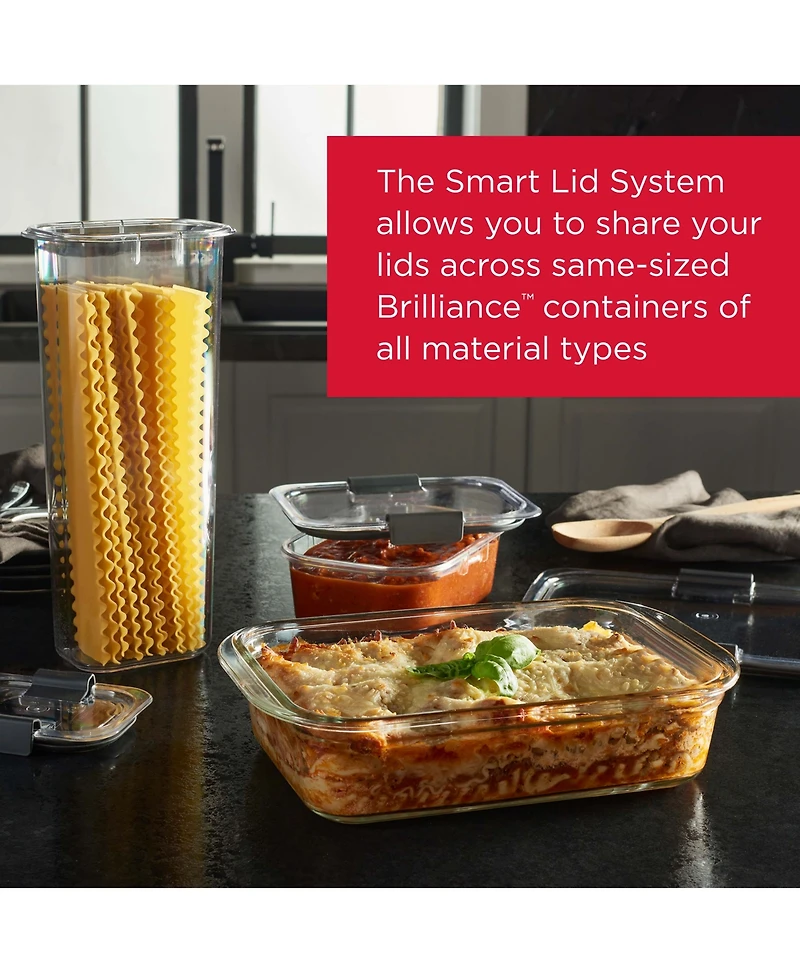 Rubbermaid Brilliance 10-Pc. Glass Food Storage Container Set