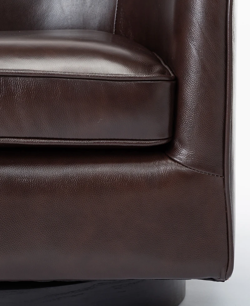 Turner Top Grain Leather Swivel Chair