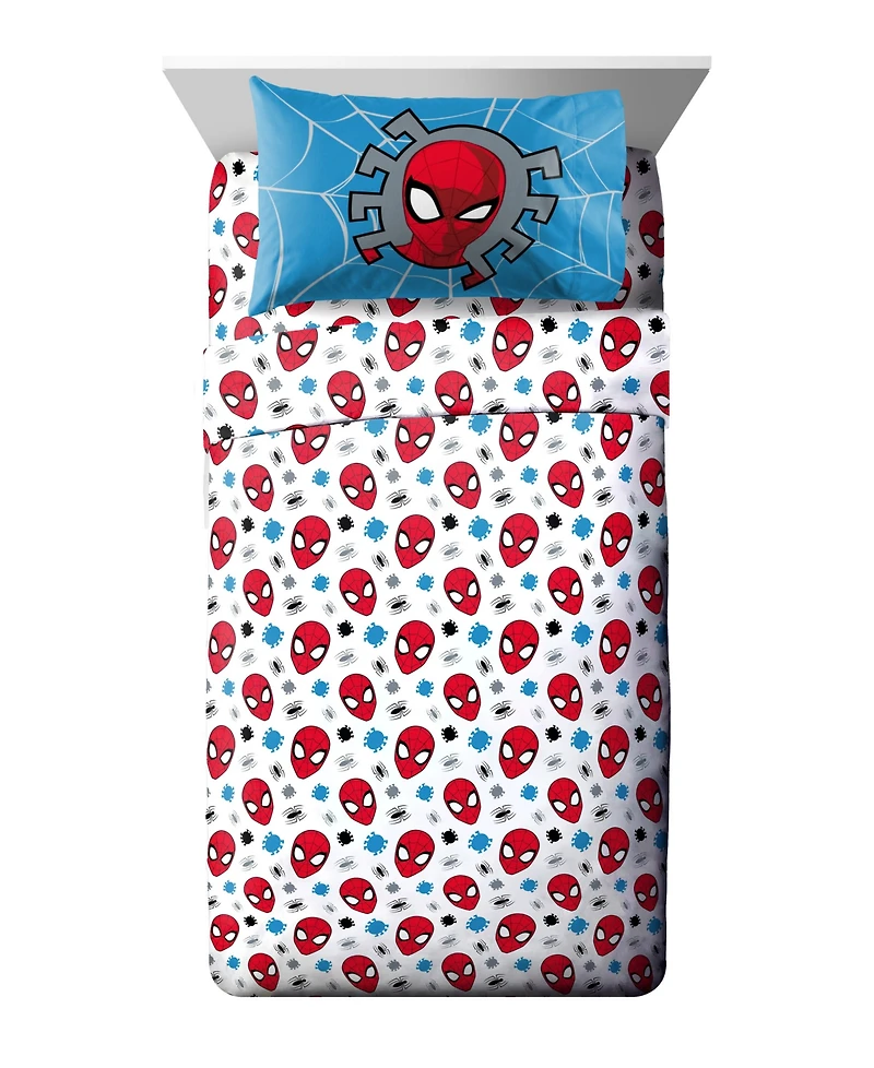 Spider-Man Burst 4 Piece Sheet Set, Full