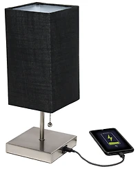 Simple Designs Petite Stick Lamp with Usb Charging Port