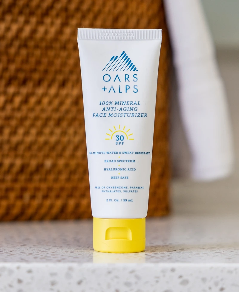 Oars + Alps 100% Mineral Anti-Aging Face Moisturizer Spf 30, 2-oz.