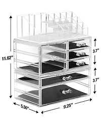 Sorbus Cosmetic Makeup and Jewelry Large Storage Case Display Organizer