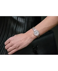Citizen Women's Eco-Drive Crystal Accent Rose Gold-Tone Stainless Steel Bracelet Watch 28mm EW2348-56A