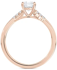 Portfolio by De Beers Forevermark Diamond Round-Cut Twisted Band Engagement Ring (1/2 ct. t.w.) in 14k Rose Gold