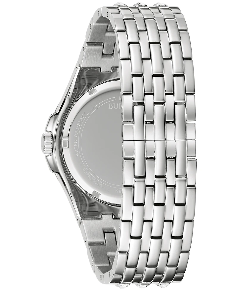 Bulova Men's Phantom Crystal Stainless Steel Bracelet Watch 42mm