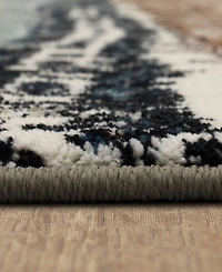 Closeout! Karastan Epiphany Colorful Waves 2'4" x 7'10" Runner Area Rug