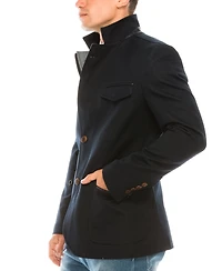 Ron Tomson Men's Modern Casual Stand Collar Sports Jacket
