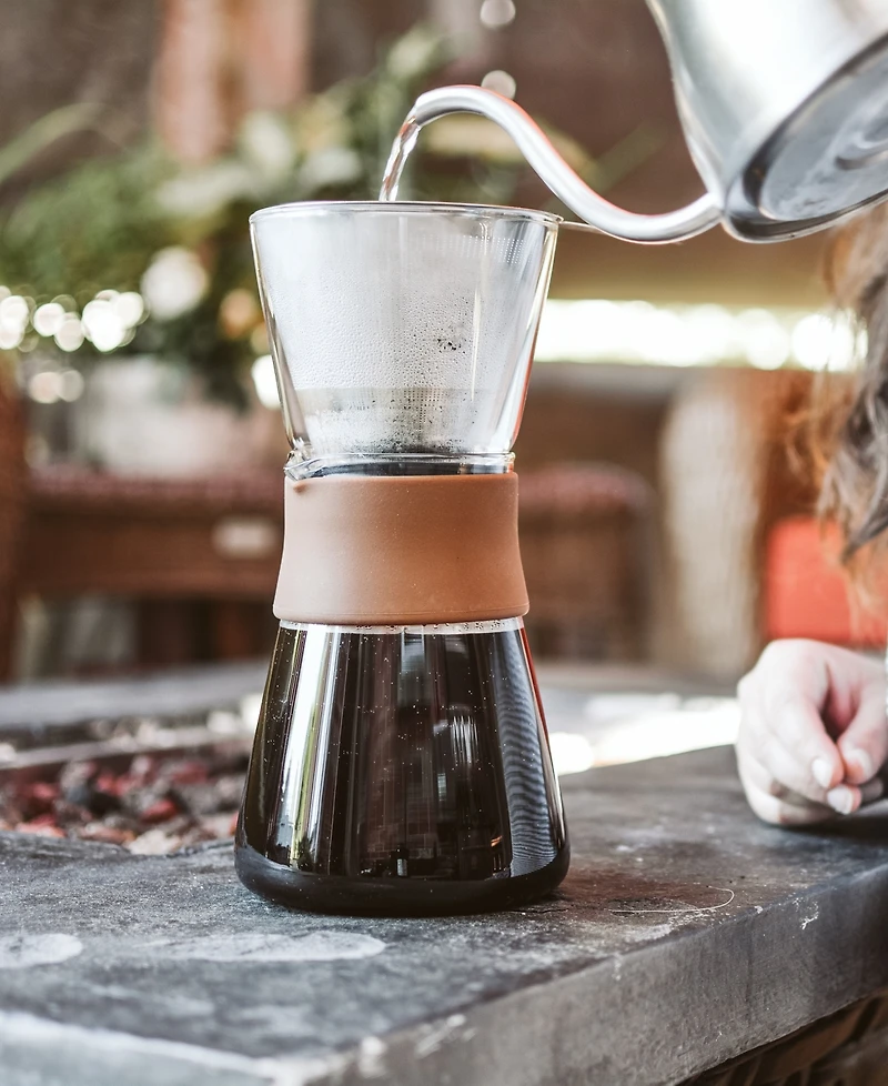 Grosche Amsterdam Pour Over Coffee Maker with Double Layer Permanent Stainless Steel Coffee Filter, 28.7 fl oz Capacity