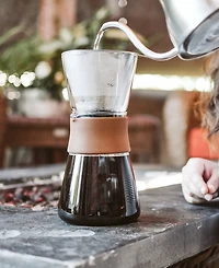 Grosche Amsterdam Pour Over Coffee Maker with Double Layer Permanent Stainless Steel Coffee Filter, 28.7 fl oz Capacity