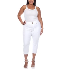 White Mark Plus Capri Jeans