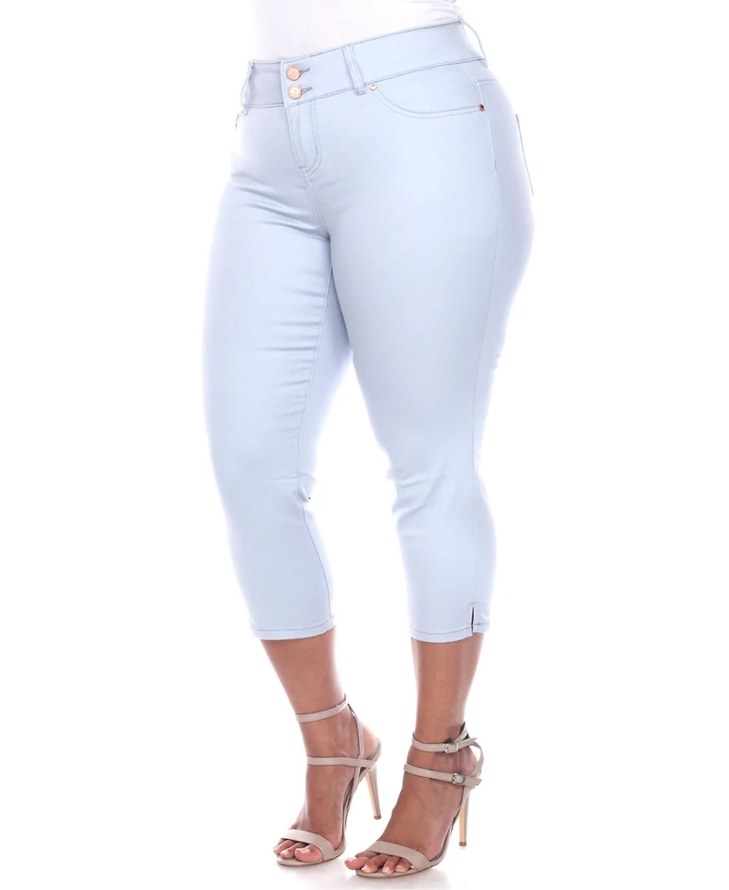White Mark Plus Capri Jeans