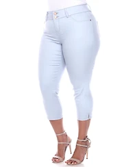 White Mark Plus Capri Jeans