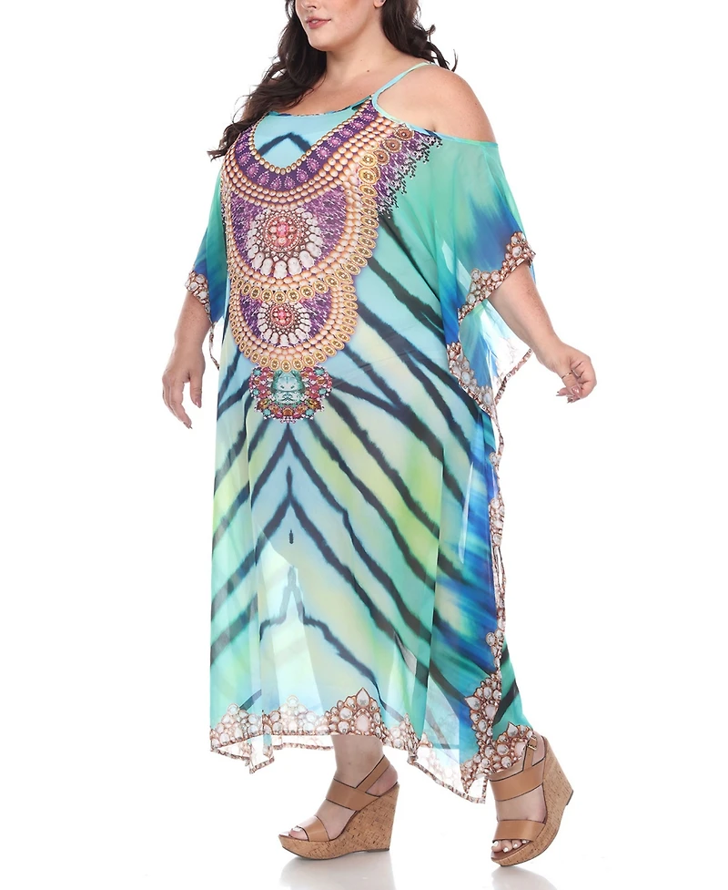 Plus Sheer Maxi Caftan