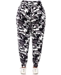White Mark Plus Size Camo Harem Pants