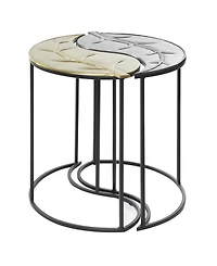 Contemporary Accent Table, Set of 2