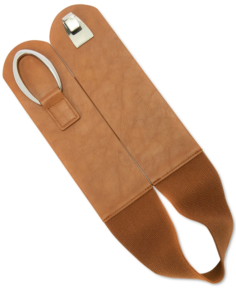I.n.c. International Concepts Interlocking-Hook Stretch Belt, Created for Macy's