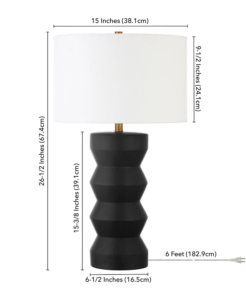 Carlin Ribbed Table Lamp