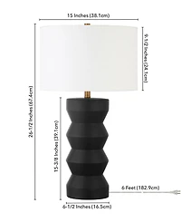 Carlin Ribbed Table Lamp