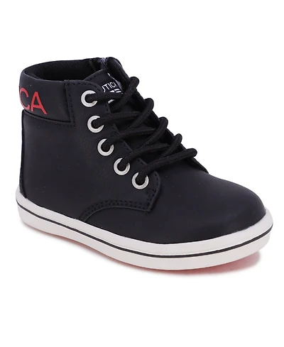Nautica Toddler Boys Bowenswarf Casual Padded Collar High-top Sneaker